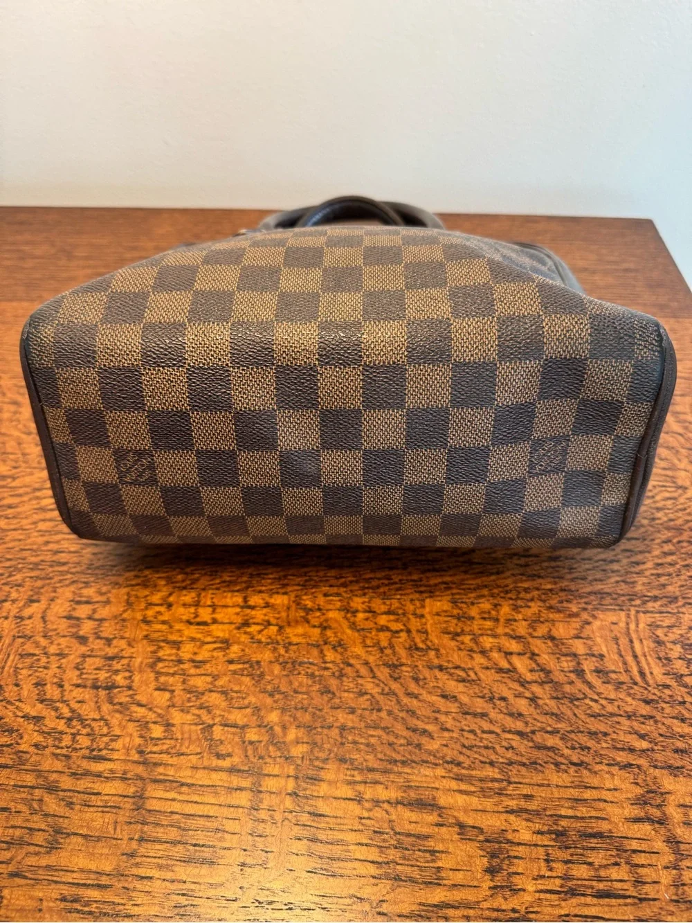 Louis Vuitton Vintage Damier Ebena Brera Top Handle Satchel with COA